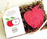 Teacher Gift - Seed Paper Apples