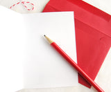 Recycled Ideas Favors winter greeting card with plantable paper