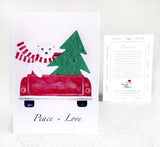 Recycled Ideas Favors winter greeting card with plantable paper