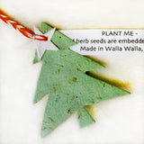 Recycled Ideas Favors plantable paper Christmas tree with tag