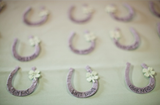 Recycled Ideas Favors plantable seed paper horseshoes and clovers