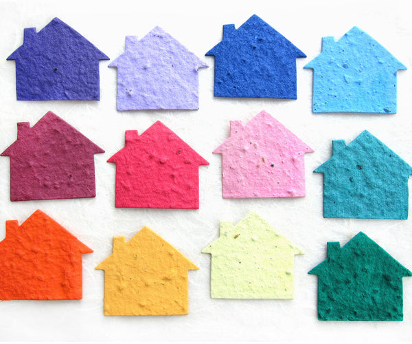 flower seed paper seattle Plantable Seed Paper Houses - New House Announcement