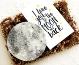 Love You to the Moon and Back - BFF Gift - First Anniversary Gift