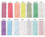 Recycled Ideas Favors organza ribbon colors