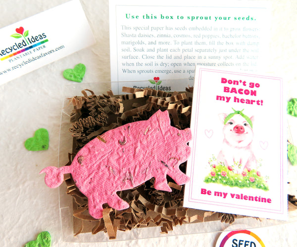 Don't Go Bacon My Heart Kids School Valentines - gift boxes