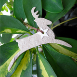 Recycled Ideas Favors plantable paper gray reindeer