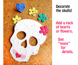 10 Seed Paper Skulls - Day of the Dead - Dia de los Muertos