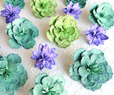 Recycled Ideas Favors plantable seed paper succulent-style flowers
