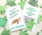 24 Flower Seed Turtle Valentines for Kids School Valentine's Day Party