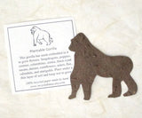 Recycled Ideas Favors plantable seed paper gorilla
