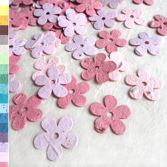 wildflower confetti seed paper Plantable Paper Daisy Confetti