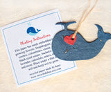 Recycled Ideas Favors plantable seed paper whale with heart and card