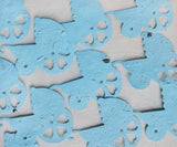 Recycled Ideas Favors plantable paper light blue baby carriages