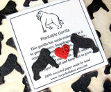 Recycled Ideas Favors plantable seed paper confetti black gorillas with card