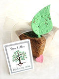100 Seed Paper Birch Leaves - Plantable Wedding Favor Decor - Option for Plantable Pots and Cards