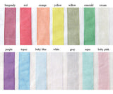 Recycled Ideas Favors ribbon color chart