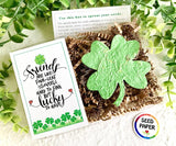 Seed Paper Clovers - BFF Gift - Celtic charm friendship bracelet alternative - Sustainable - Recycled Paper