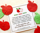 50 Confetti Apples Plantable Seed Paper