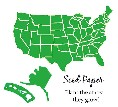 State of California Shaped Plantable Flower Seed Paper