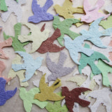 plantable seed paper confetti birds - pastels