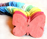 Recycled Ideas Favors variety color plantable paper butterflies