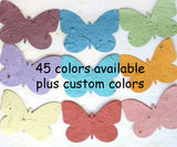 45 different colors of plantable seed paper butterflies