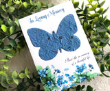 butterfly seed paper memorial card 