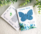butterfly seed paper sympathy card