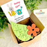 Carrot Seed Starting  Kit with Plantable Paper and Pot