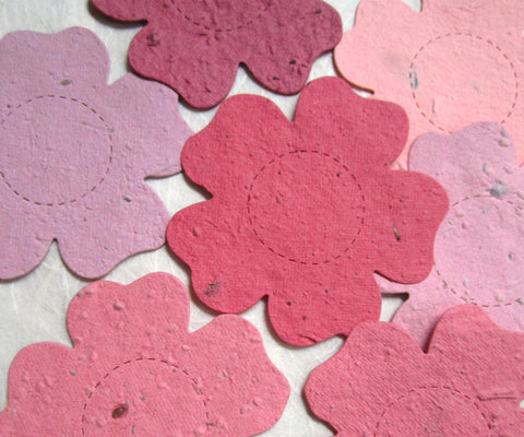 recycledideas pink plantable cherry blossom paper