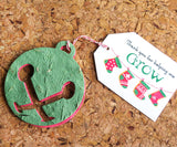 Seed Paper Bells - supplies for DIY Plantable paper Christmas cards and tags