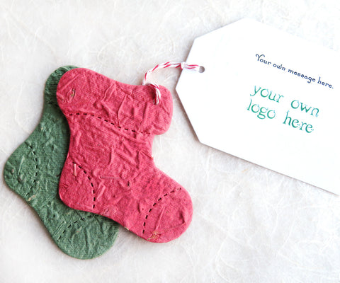 Christmas DIY Kit  Personalized Stocking Tags - The little Green Bean