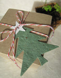 Recycled Ideas Favors plantable paper Christmas tree with gift box