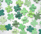 plantable clovers green seed paper colors