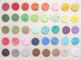Recycled Ideas Favors plantable seed paper color chart