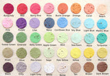Recycled Ideas Plantable Paper color swatches with names custom flower seed paper colors