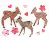 Plantable Seed Paper Deer - So Fawn'd of You - Set of 24 Valentines