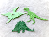 Seed paper dinosaurs - stegasaurus T-Rex pterodactyl
