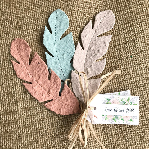 Seed Sharing Envelope DIY - Feathers in the woods