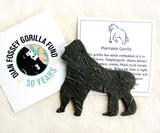 plantable flower seed paper gorilla Dian Fossey Gorilla Fund card