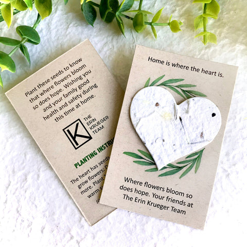 Custom Flower Seed Paper Memorial Cards - Eco Friendly Sustainable