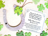 Recycled Ideas Favors plantable seed paper horseshoes, clovers and cards
