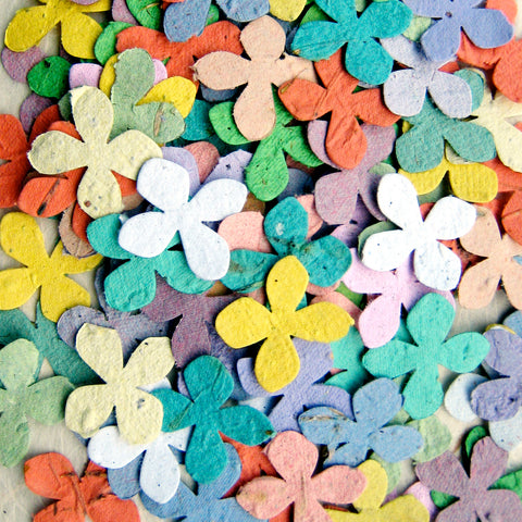Hydrangea confetti seed paper by recycled ideas plantable paper