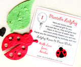 seed paper ladybug birthday card