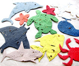 Recycled Ideas Favors plantable paper marine animals