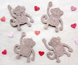 plantable paper monkeys with plantable hearts