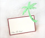 plantable paper green palm tree and card