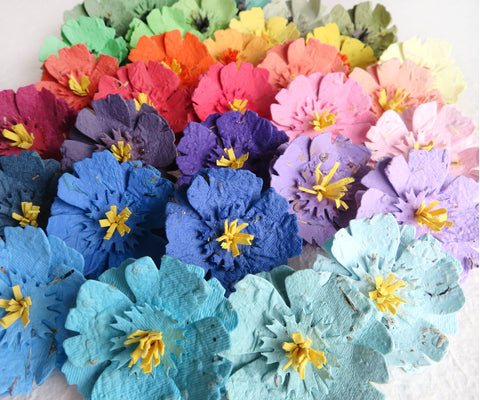Anemone Seed Paper Flowers - Dimensional layered flowers