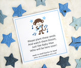 Recycled Ideas Favors example card - rock star monkey