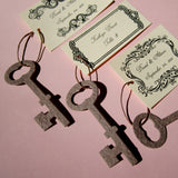Recycled Ideas Favors plantable seed paper brown keys and tags